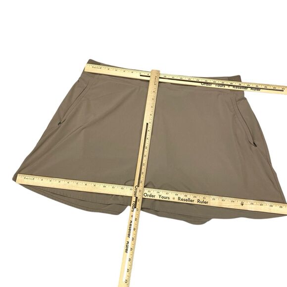 Athleta Skort Womens Sz 18 Classic Taupe Tan Golf Tennis Pickle Ball Skorts - Picture 8 of 16